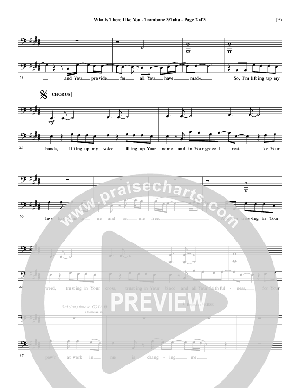 Who is There Like You Trombone 3/Tuba (Paul Oakley)