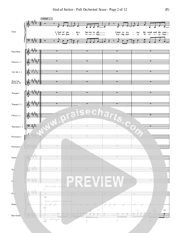 God Of Justice Orchestration (Tim Hughes)