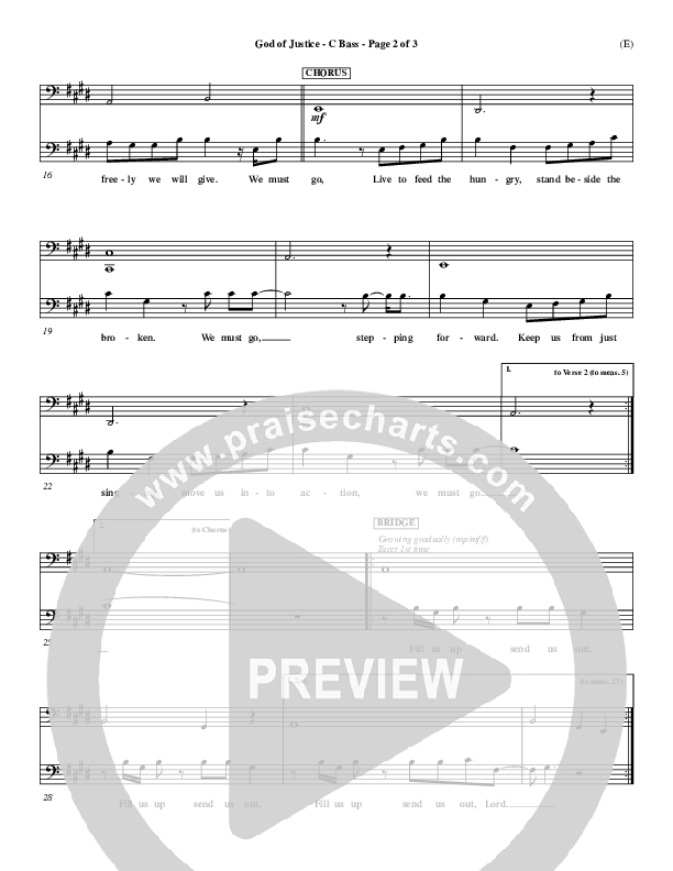 God Of Justice Contrabass (Tim Hughes)