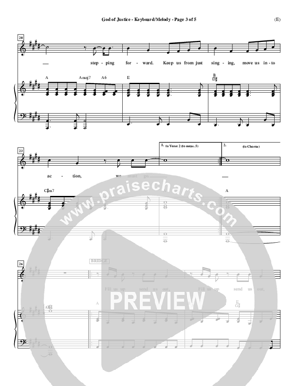 God Of Justice Piano/Vocal (Tim Hughes)