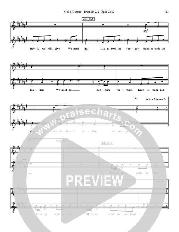 God Of Justice Trumpet 2/3 (Tim Hughes)