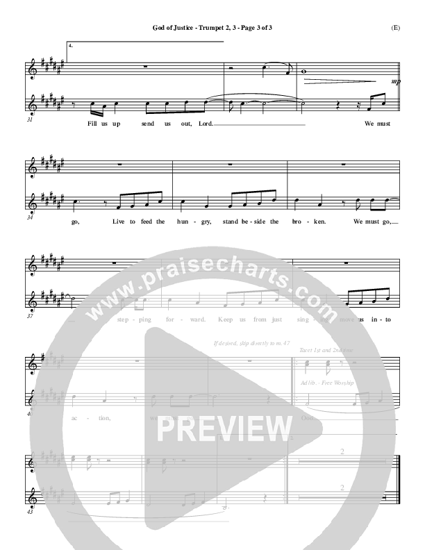 God Of Justice Trumpet 2/3 (Tim Hughes)