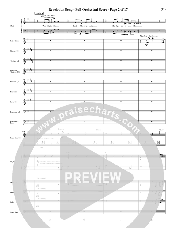 Revelation Song Orchestration (Jennie Riddle)