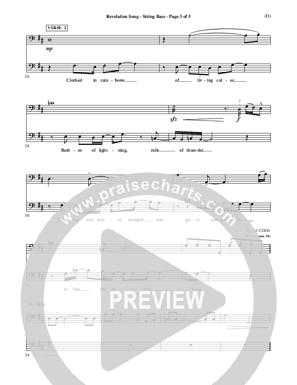 Revelation Song Double Bass (Jennie Riddle)