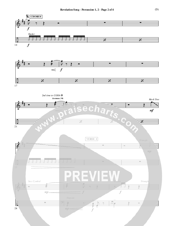 Revelation Song Percussion 1/2 (Jennie Riddle)