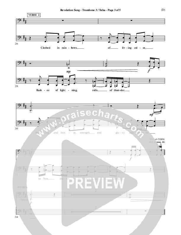 Revelation Song Trombone 3/Tuba (Jennie Riddle)