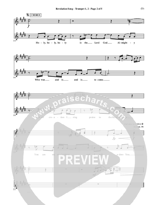 Revelation Song Trumpet 1,2 (Jennie Riddle)