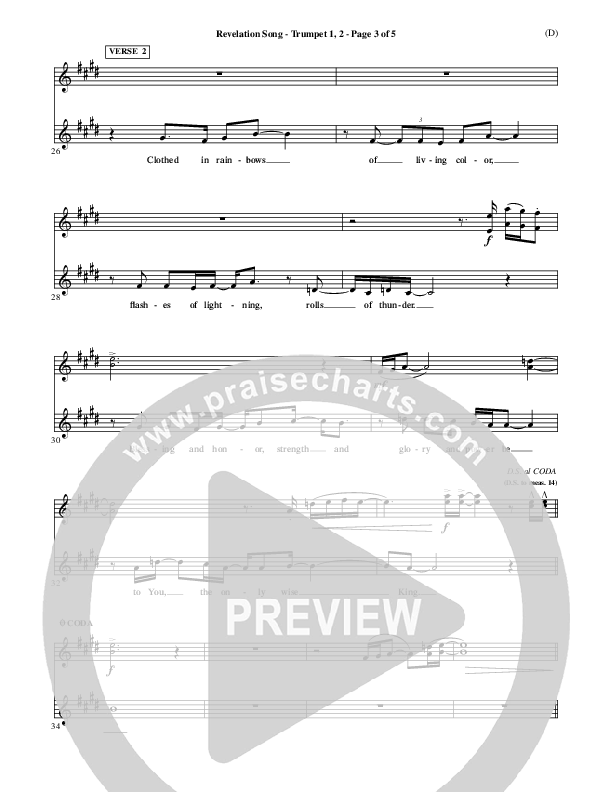 Revelation Song Trumpet 1,2 (Jennie Riddle)