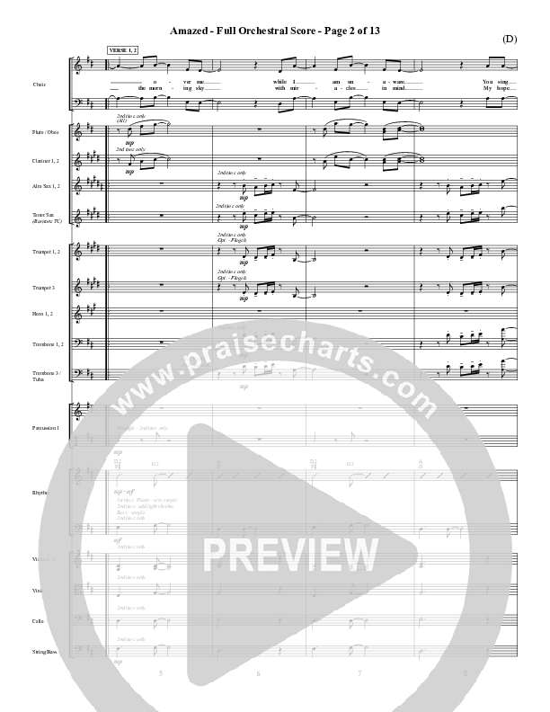 Amazed Conductor's Score (Jared Anderson)