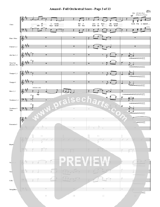 Amazed Conductor's Score (Jared Anderson)