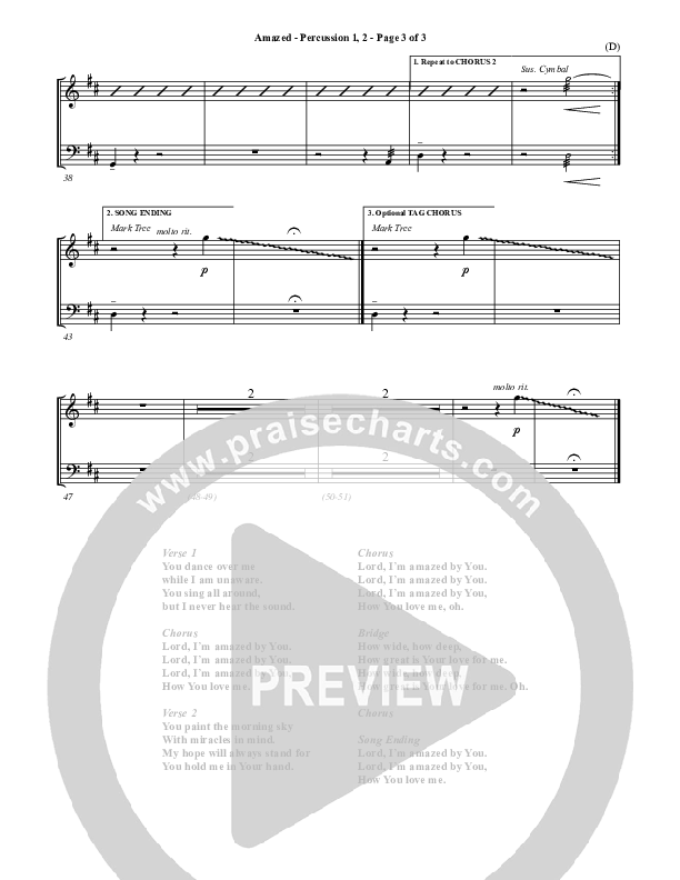 Amazed Percussion 1/2 (Jared Anderson)