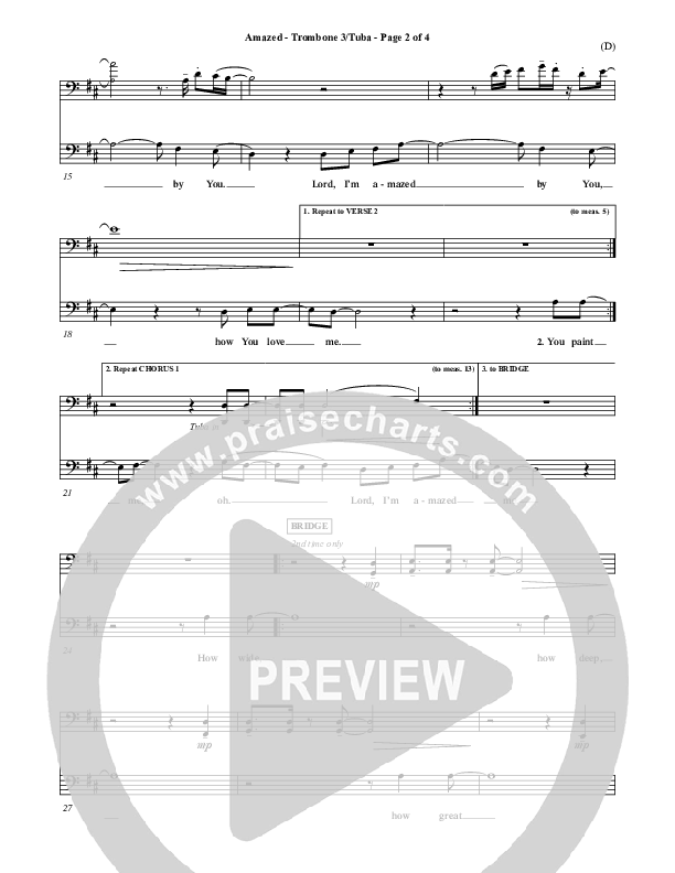 Amazed Trombone 3/Tuba (Jared Anderson)