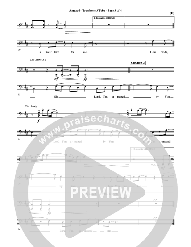 Amazed Trombone 3/Tuba (Jared Anderson)