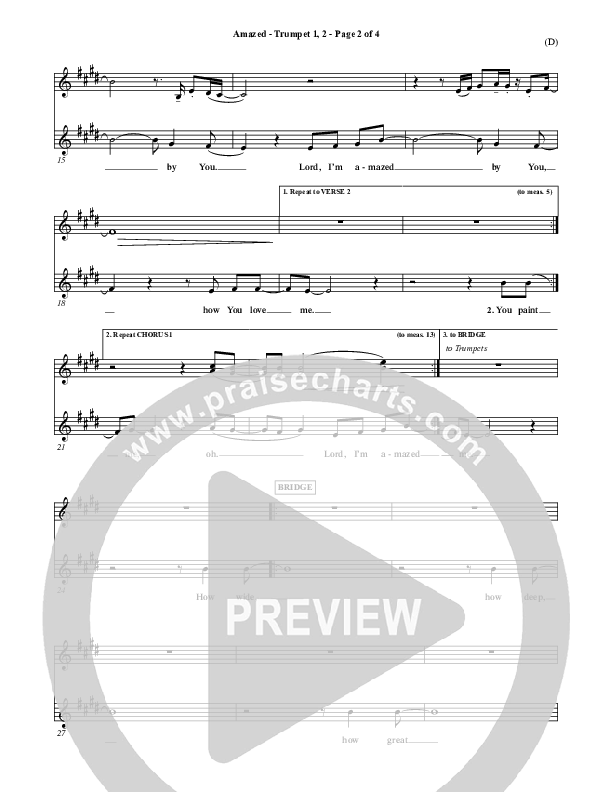 Amazed Trumpet 1,2 (Jared Anderson)