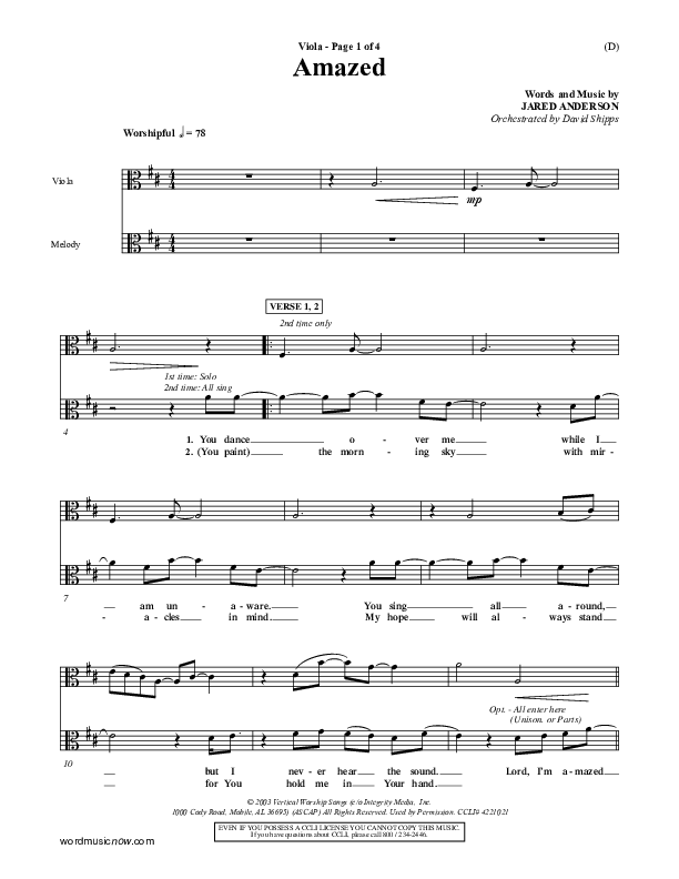 Amazed Viola (Jared Anderson)