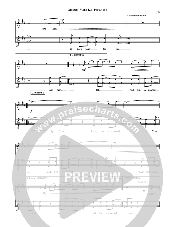 Amazed Violin 1/2 (Jared Anderson)