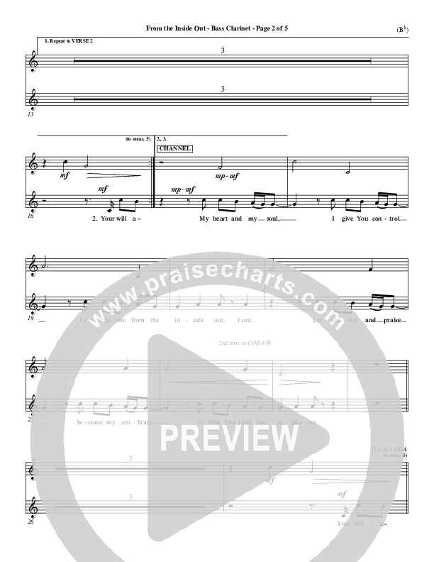 From The Inside Out Bass Clarinet (Joel Houston)