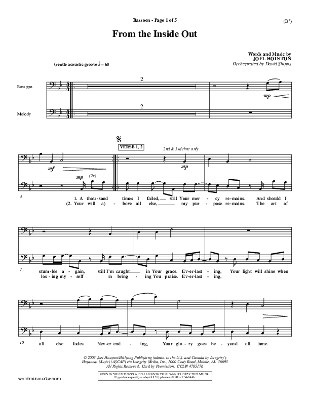 From The Inside Out Bassoon (Joel Houston)