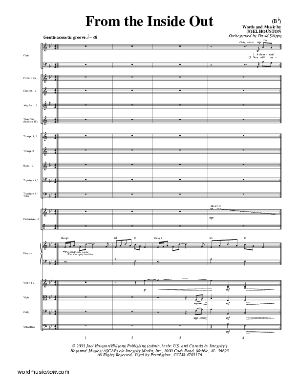 From The Inside Out Conductor's Score (Joel Houston)