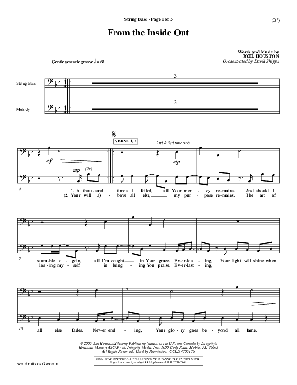 From The Inside Out Double Bass (Joel Houston)