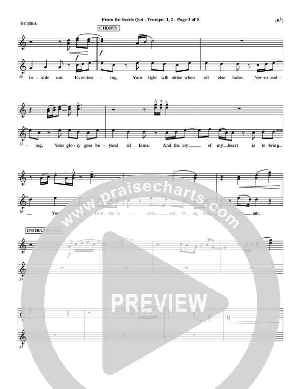 From The Inside Out Trumpet 1,2 (Joel Houston)