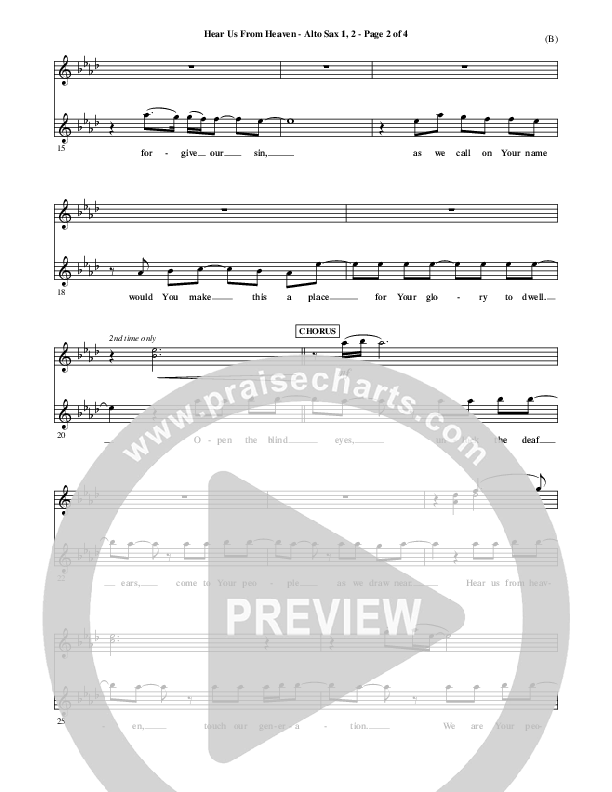 Hear Us From Heaven Alto Sax (Jared Anderson)