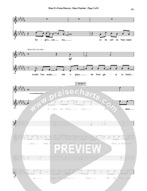 Hear Us From Heaven Bass Clarinet (Jared Anderson)