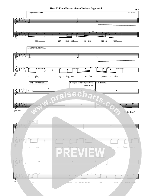 Hear Us From Heaven Bass Clarinet (Jared Anderson)