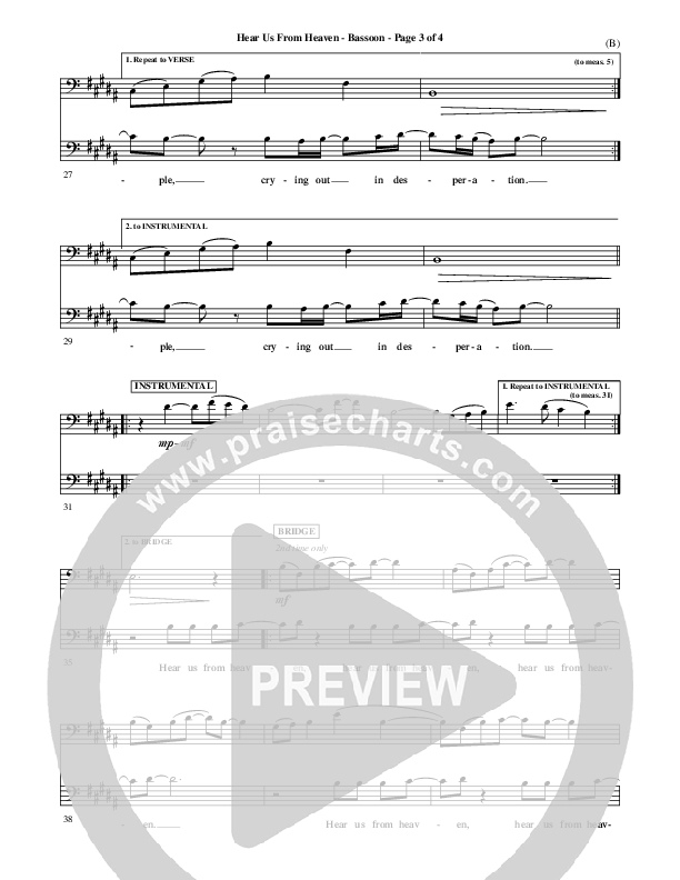 Hear Us From Heaven Bassoon (Jared Anderson)