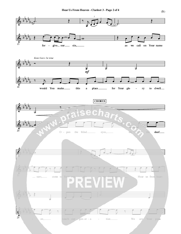 Hear Us From Heaven Clarinet 3 (Jared Anderson)