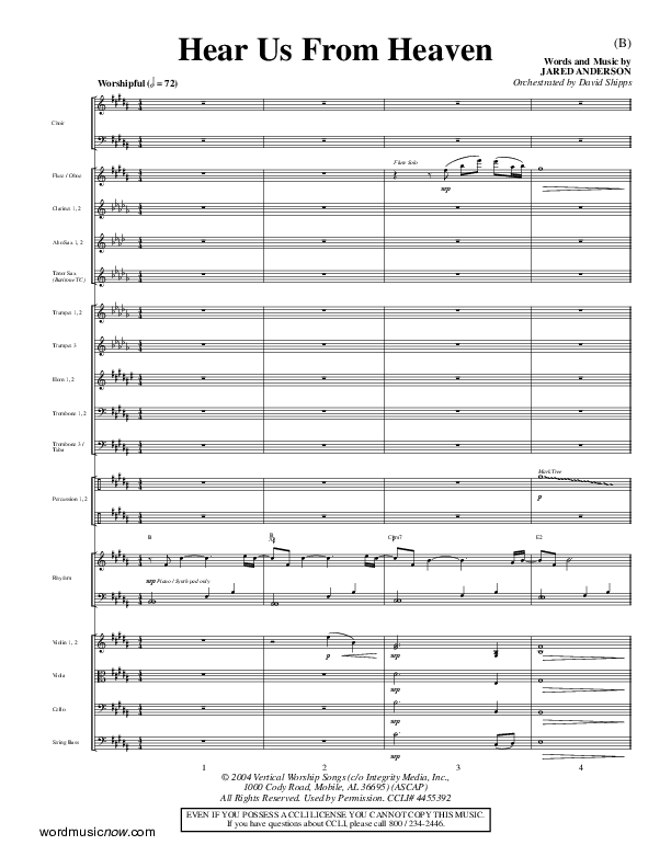 Hear Us From Heaven Conductor's Score (Jared Anderson)