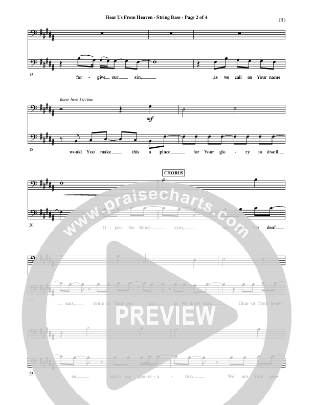 Hear Us From Heaven Double Bass (Jared Anderson)