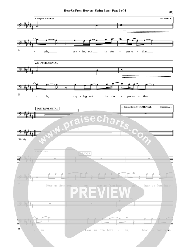 Hear Us From Heaven Double Bass (Jared Anderson)