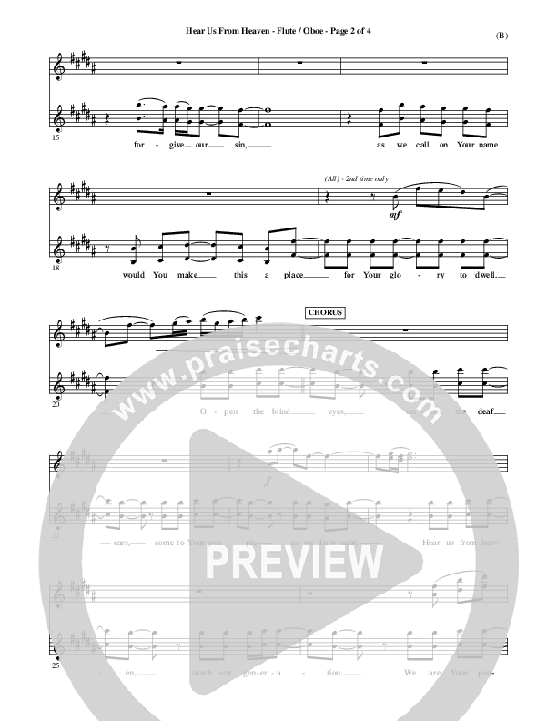 Hear Us From Heaven Flute/Oboe (Jared Anderson)