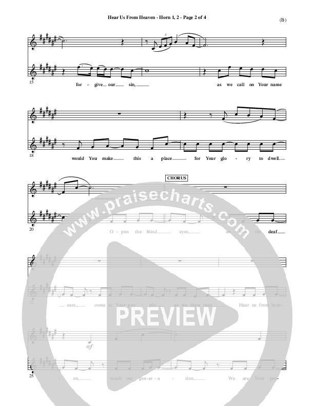 Hear Us From Heaven French Horn 1/2 (Jared Anderson)