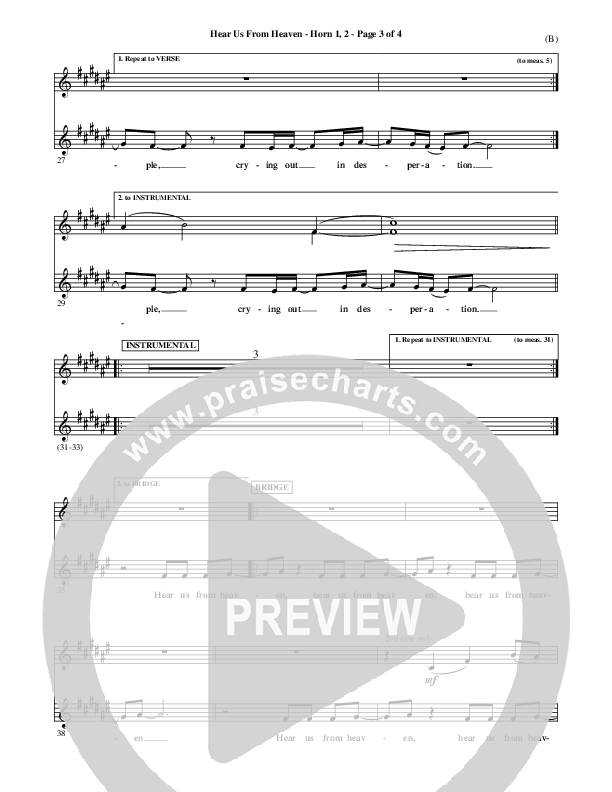 Hear Us From Heaven French Horn 1/2 (Jared Anderson)