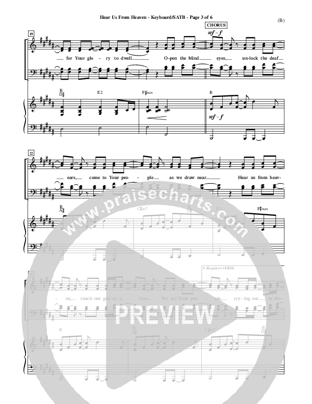 Hear Us From Heaven Piano/Vocal Pack (Jared Anderson)