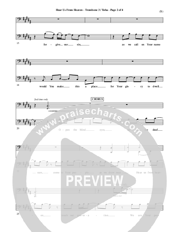 Hear Us From Heaven Trombone 3/Tuba (Jared Anderson)