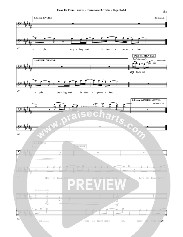 Hear Us From Heaven Trombone 3/Tuba (Jared Anderson)