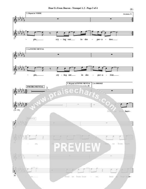 Hear Us From Heaven Trumpet 1,2 (Jared Anderson)