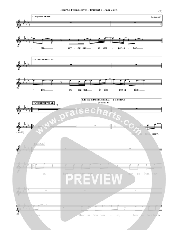 Hear Us From Heaven Trumpet 3 (Jared Anderson)