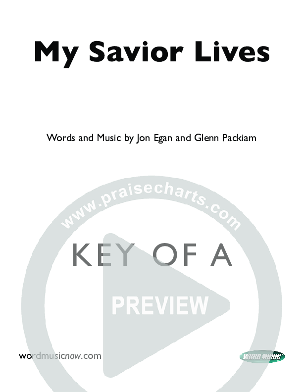 My Savior Lives Cover Sheet ()