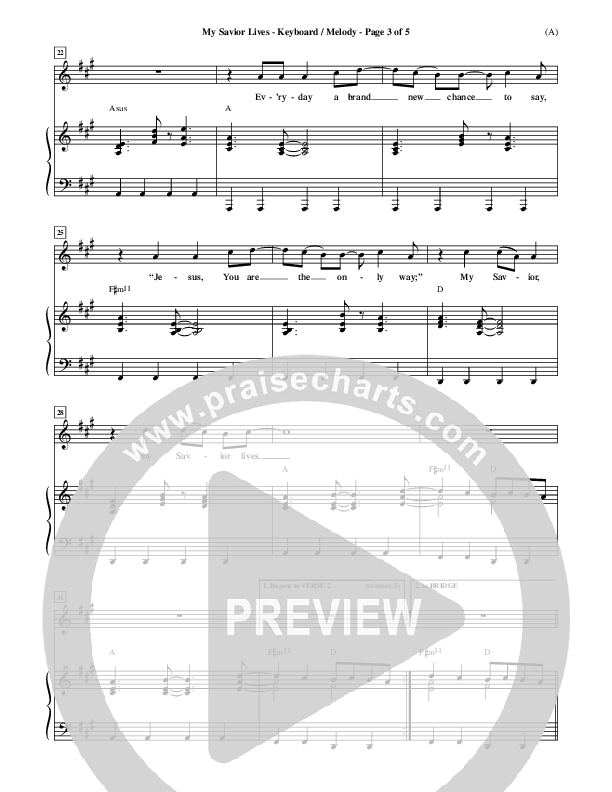 My Savior Lives Piano/Vocal ()