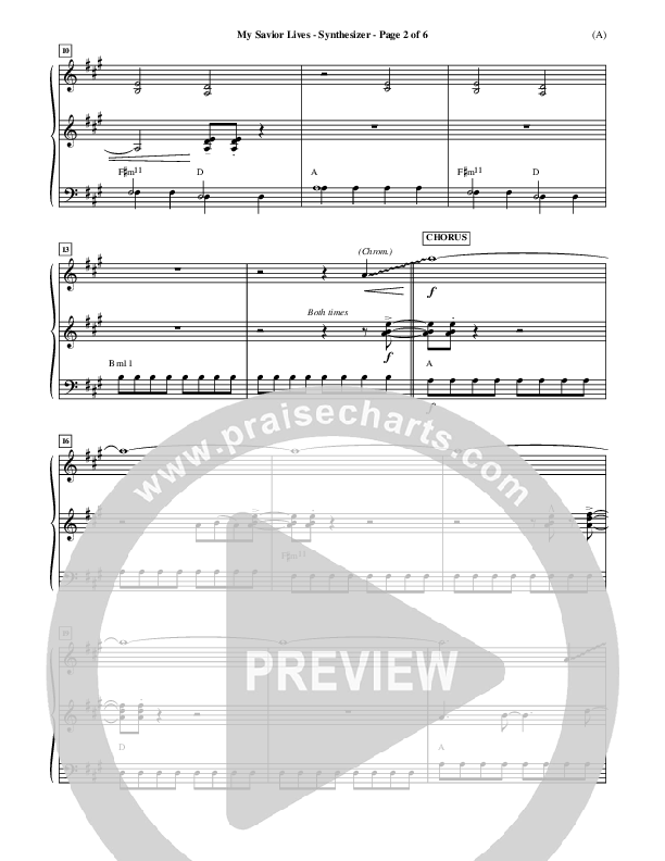 My Savior Lives Synth ()