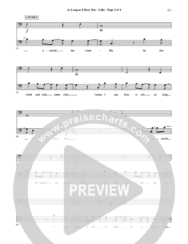 As Long As I Have You Cello (Mark Roach)