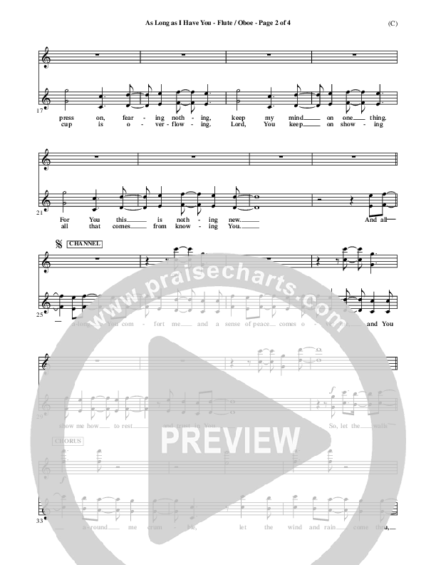 As Long As I Have You Flute/Oboe (Mark Roach)