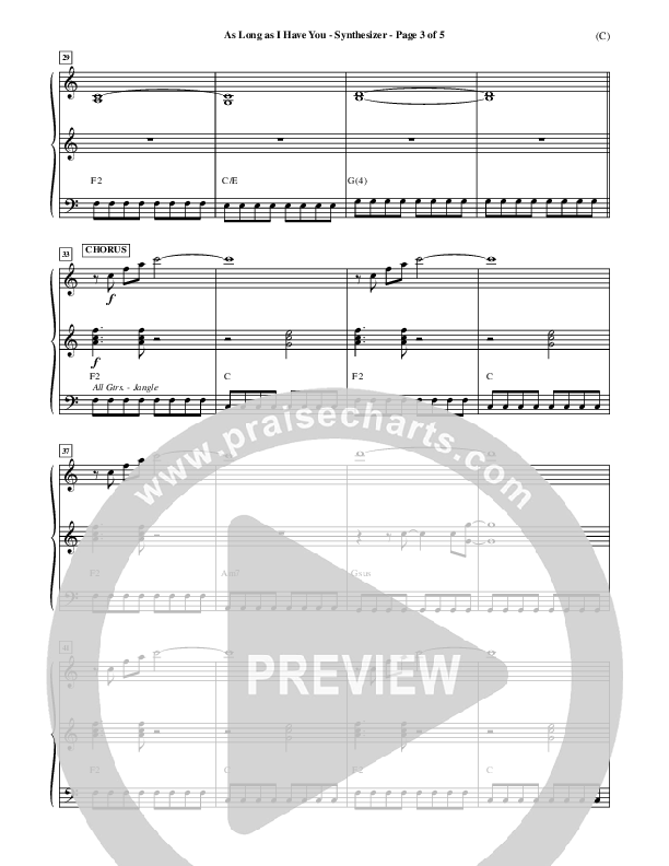 As Long As I Have You Synth (Mark Roach)