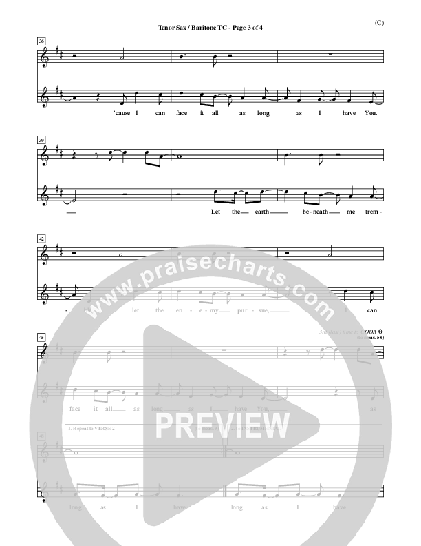 As Long As I Have You Tenor Sax/Baritone T.C. (Mark Roach)