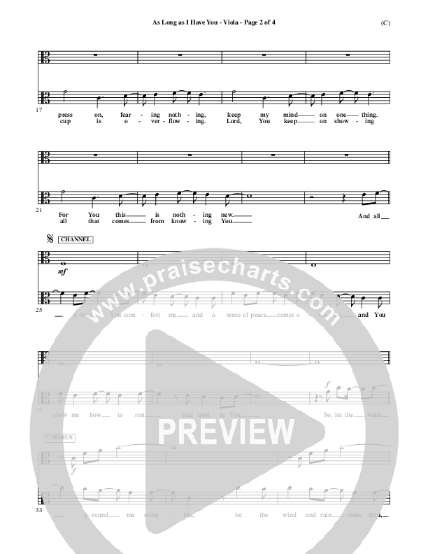 As Long As I Have You Viola (Mark Roach)