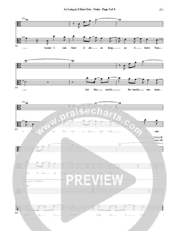 As Long As I Have You Viola (Mark Roach)